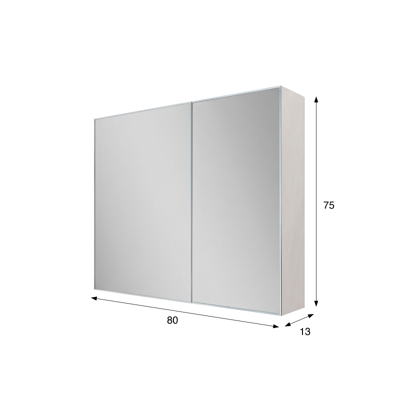 Badezimmerspiegelschrank 80 x 75 cm