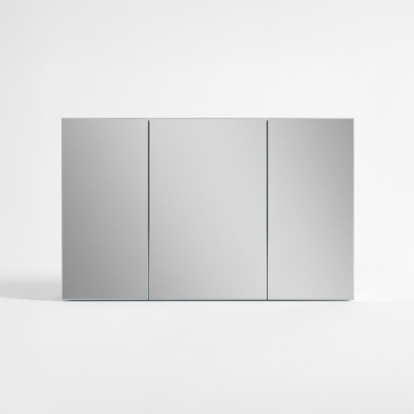 Badezimmerspiegelschrank mit dreiteiligem Spiegel 120 x 75 cm