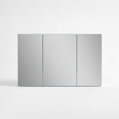 Badezimmerspiegelschrank mit dreiteiligem Spiegel 120 x 75 cm