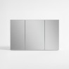 Badezimmerspiegelschrank mit dreiteiligem Spiegel 120 x 75 cm
