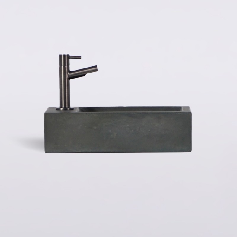 Kleines Wandwaschbecken aus Beton für das Gäste-WC - Core