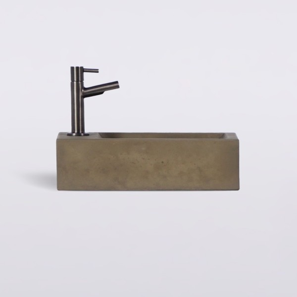 Kleines Wandwaschbecken aus Beton für das Gäste-WC - Core