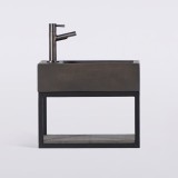 Handwaschbecken mit Handtuchhalter und Waschbecken aus Beton - Core