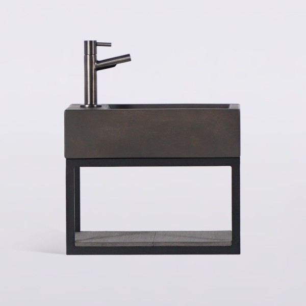 Handwaschbecken mit Handtuchhalter und Waschbecken aus Beton - Core