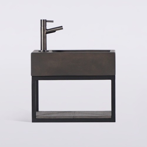 Handwaschbecken mit Handtuchhalter und Waschbecken aus Beton - Core