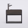 Handwaschbecken mit Handtuchhalter und Waschbecken aus Beton - Core