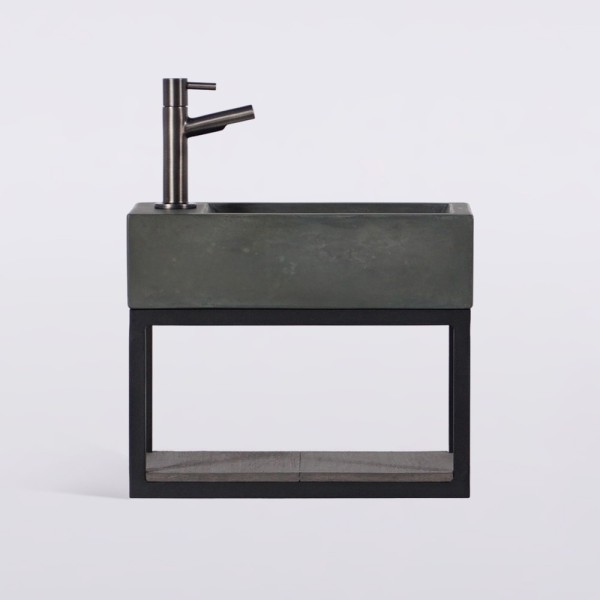 Handwaschbecken mit Handtuchhalter und Waschbecken aus Beton - Core