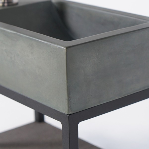 Handwaschbecken mit Handtuchhalter und Waschbecken aus Beton - Core