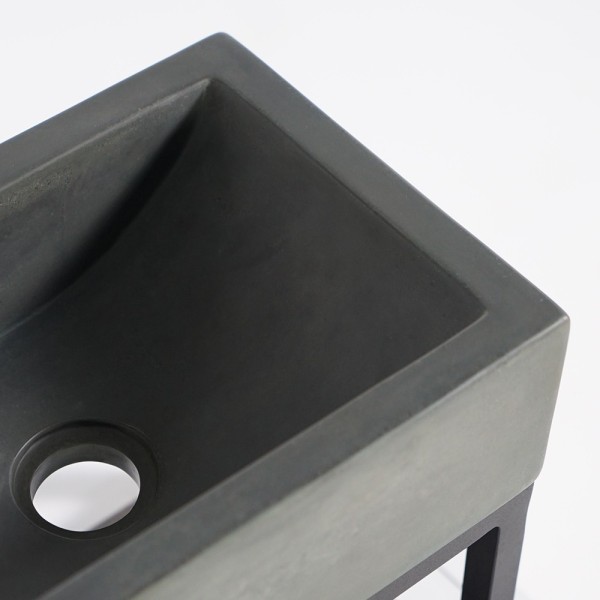 Handwaschbecken mit Handtuchhalter und Waschbecken aus Beton - Core