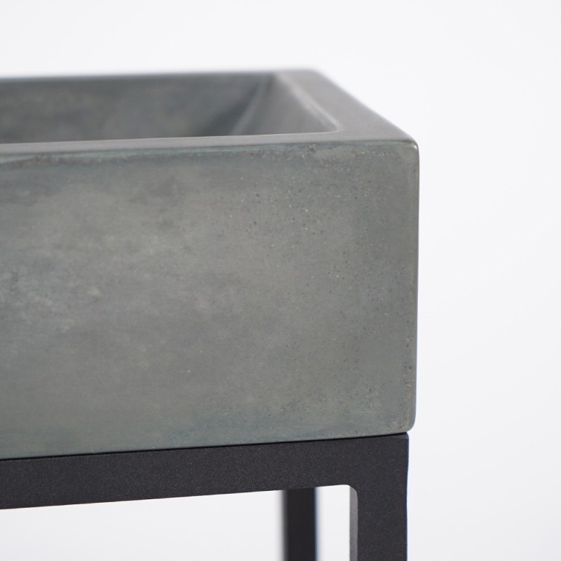 Handwaschbecken mit Handtuchhalter und Waschbecken aus Beton - Core