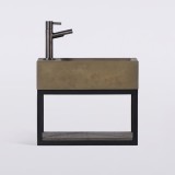 Handwaschbecken mit Handtuchhalter und Waschbecken aus Beton - Core
