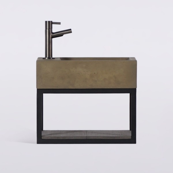 Handwaschbecken mit Handtuchhalter und Waschbecken aus Beton - Core