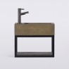 Handwaschbecken mit Handtuchhalter und Waschbecken aus Beton - Core