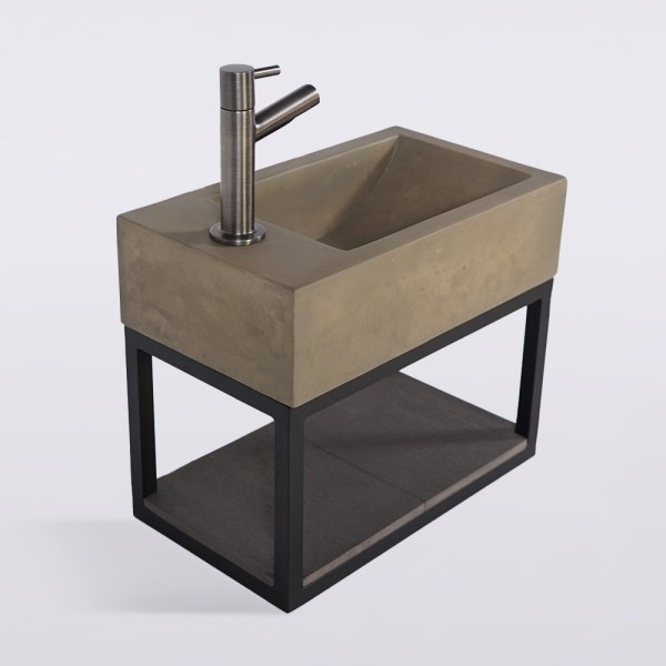 Handwaschbecken mit Handtuchhalter und Waschbecken aus Beton - Core