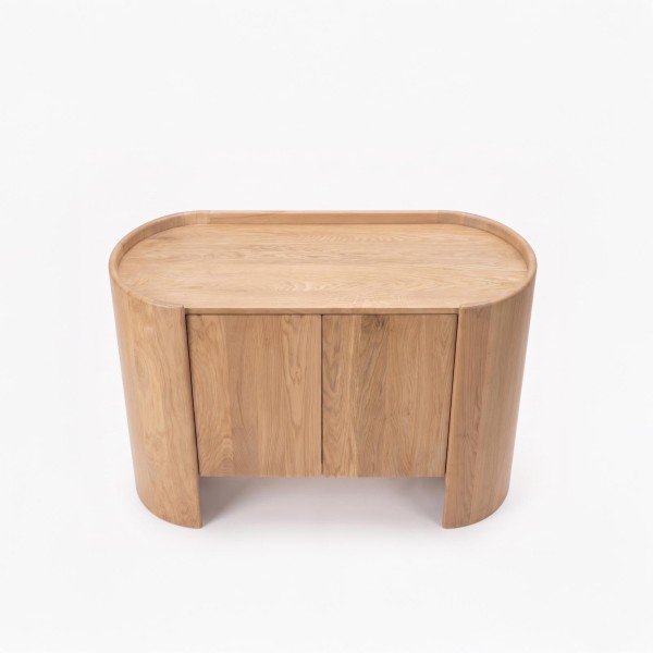 Sideboard aus massivem Eichenholz mit 2 Türen 110 cm - Lago