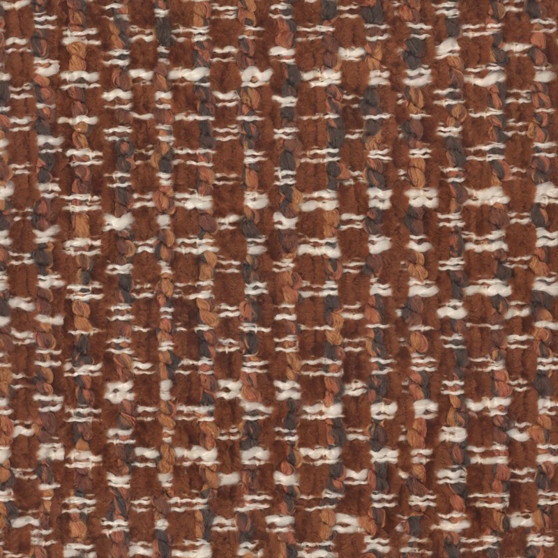 Stoffmuster Silencio - Braune Zeder - 10 x 10 cm