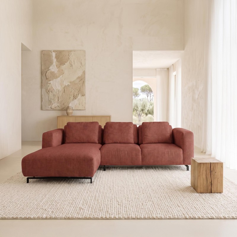 Ecksofa 4-Sitzer mit linker Ottomane – Miro
