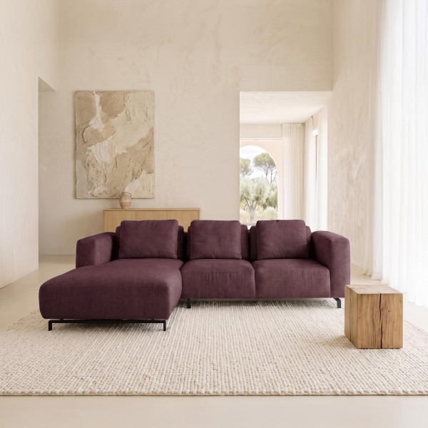 Ecksofa 4-Sitzer mit linker Ottomane – Miro