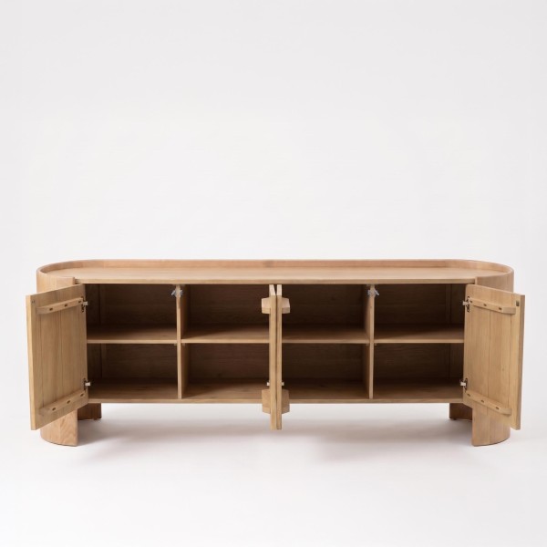 Sideboard aus massivem Eichenholz 210 cm - Lago