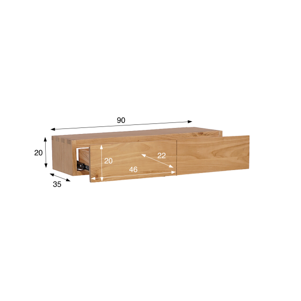 Badezimmer-Unterschrank 90 cm - Trinity