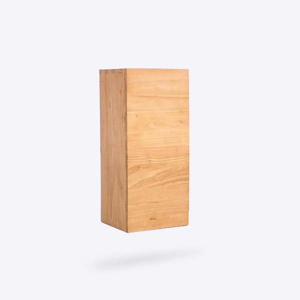 Badezimmer-Hochschrank aus Massivholz H90 cm - Trinity