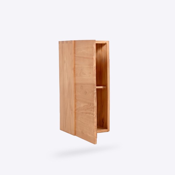 Badezimmer-Hochschrank aus Massivholz H90 cm - Trinity