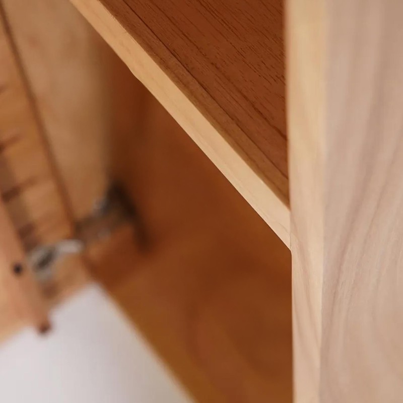 Badezimmer-Hochschrank aus Massivholz H90 cm - Trinity