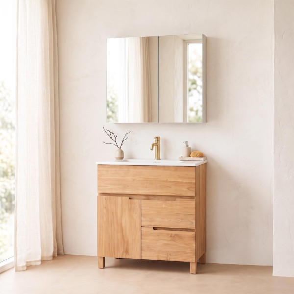 Badezimmerspiegelschrank 80 x 75 cm
