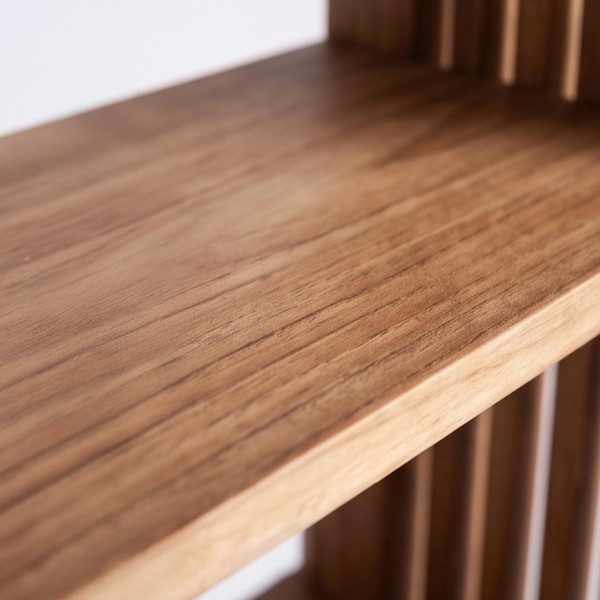 Badezimmer-Hochschrank aus massivem Teakholz - Avani