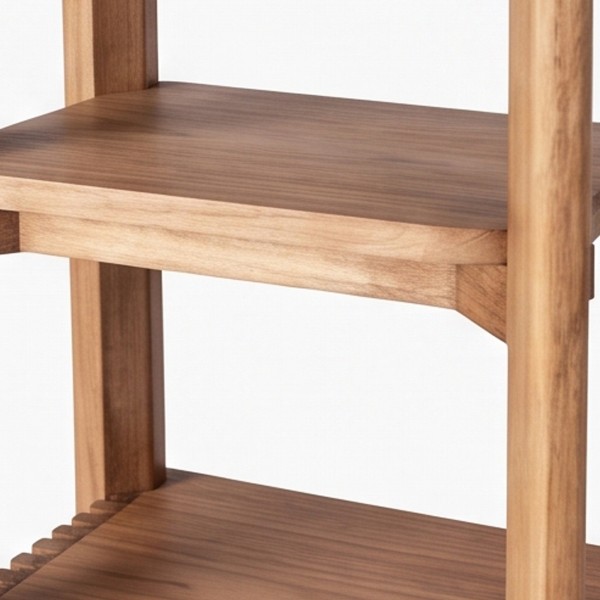 Badezimmer-Hochschrank aus massivem Teakholz - Avani