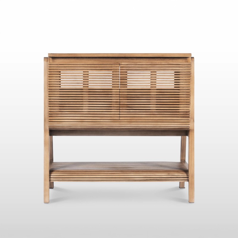 Badezimmermöbel aus massivem Teakholz 80 cm - Anika