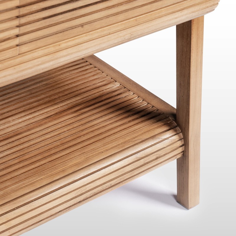 Badezimmermöbel aus massivem Teakholz 80 cm - Anika