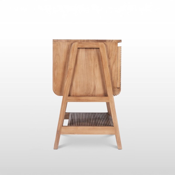 Badezimmermöbel aus massivem Teakholz 80 cm - Anika
