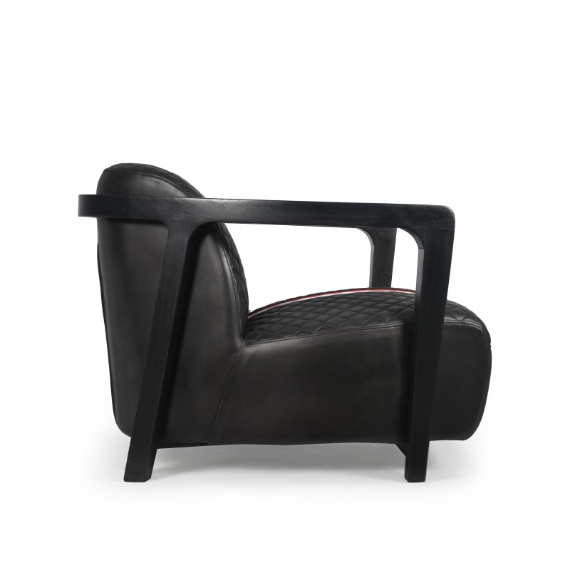 Clubsessel aus Echtleder - Racing Design