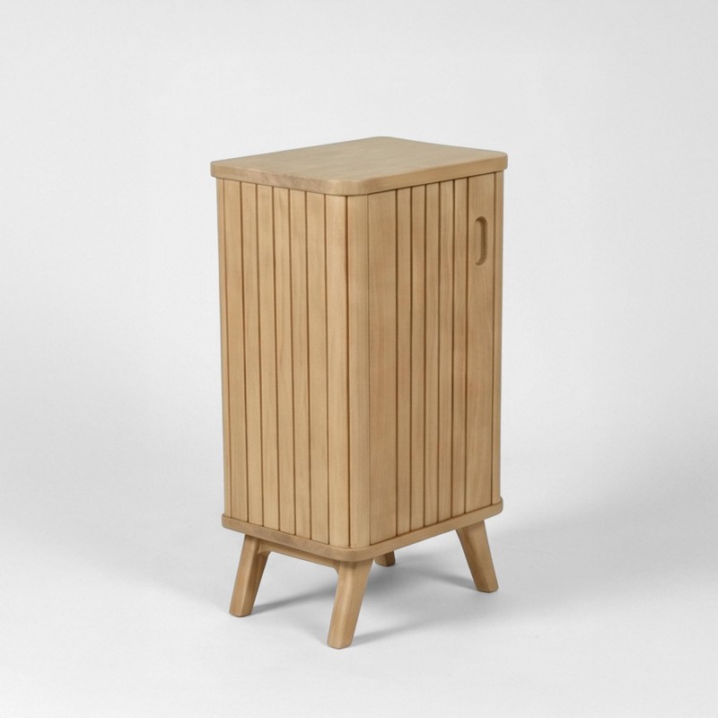 Gäste-WC-Waschtischunterschrank aus Massivholz - Neha