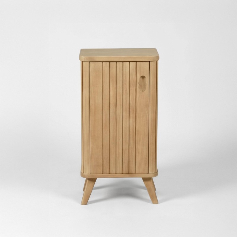 Gäste-WC-Waschtischunterschrank aus Massivholz - Neha