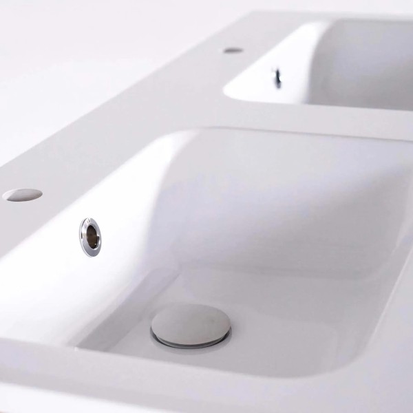 Badezimmermöbel aus massivem Teakholz 120 cm - Mentari