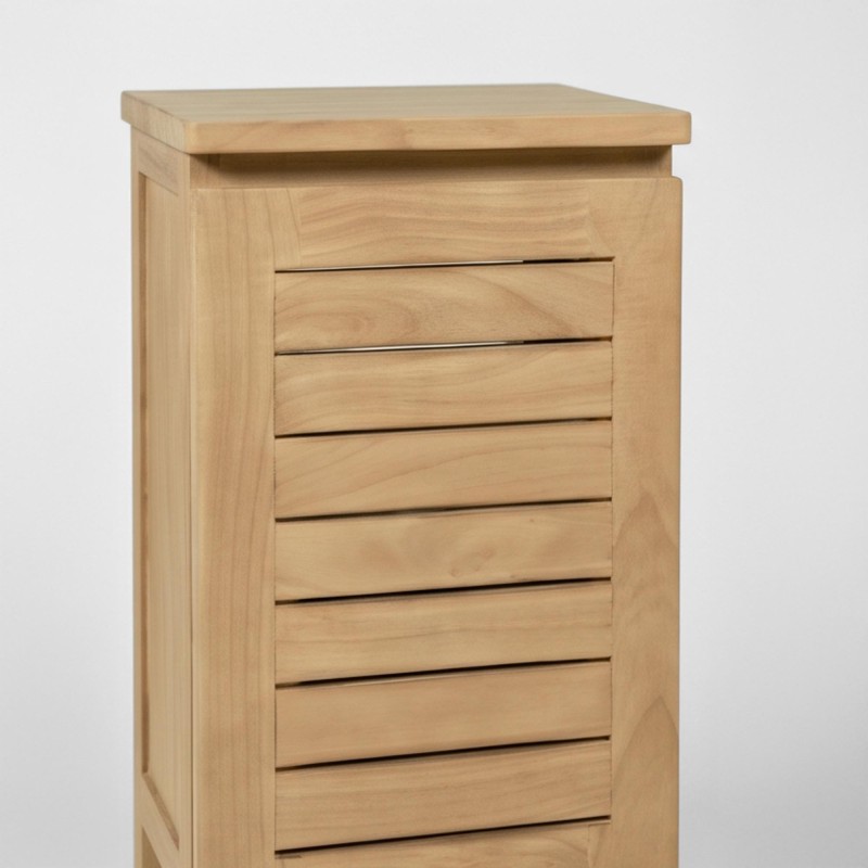 Gäste-WC-Waschtischunterschrank aus Massivholz - Mentari