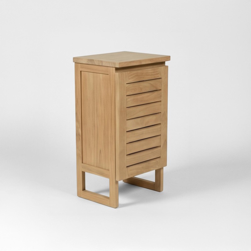Gäste-WC-Waschtischunterschrank aus Massivholz - Mentari
