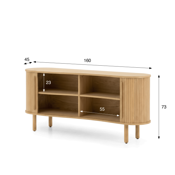 Modernes Sideboard aus Eichenholz 160 cm - Noji