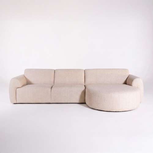 5-Sitzer-Ecksofa aus Stoff mit Recamiere rechts - Viana