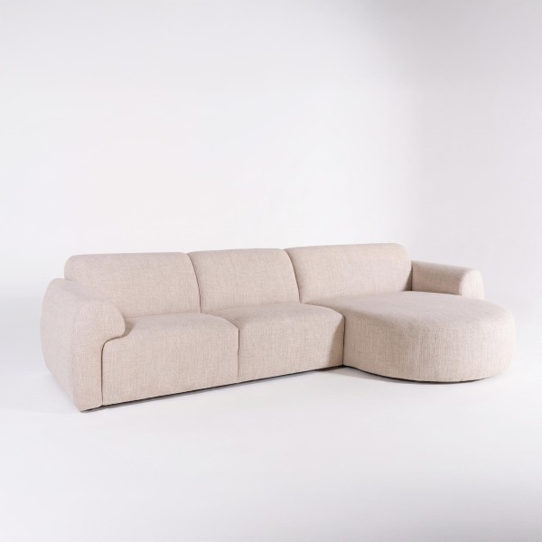 5-Sitzer-Ecksofa aus Stoff mit Recamiere rechts - Viana