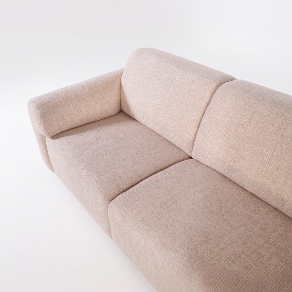 5-Sitzer-Ecksofa aus Stoff mit Recamiere rechts - Viana