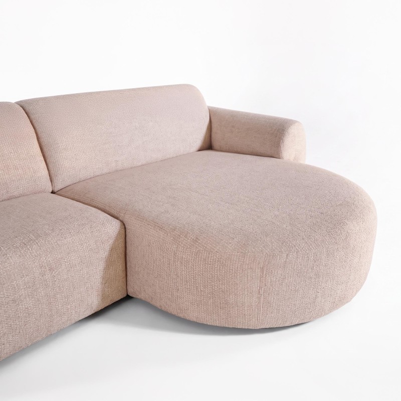 5-Sitzer-Ecksofa aus Stoff mit Recamiere rechts - Viana