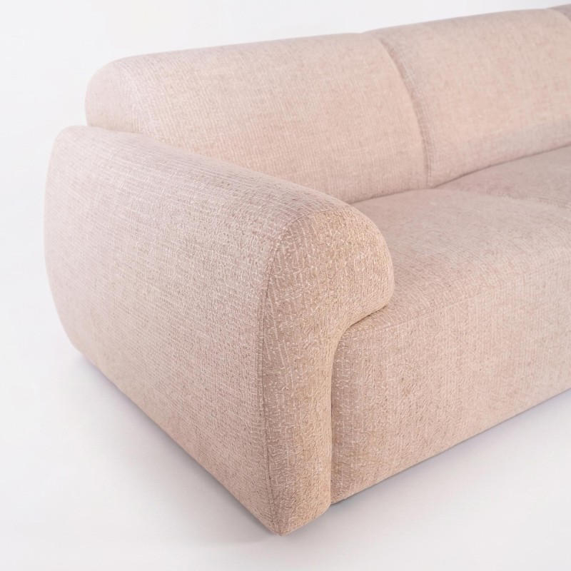 5-Sitzer-Ecksofa aus Stoff mit Recamiere rechts - Viana