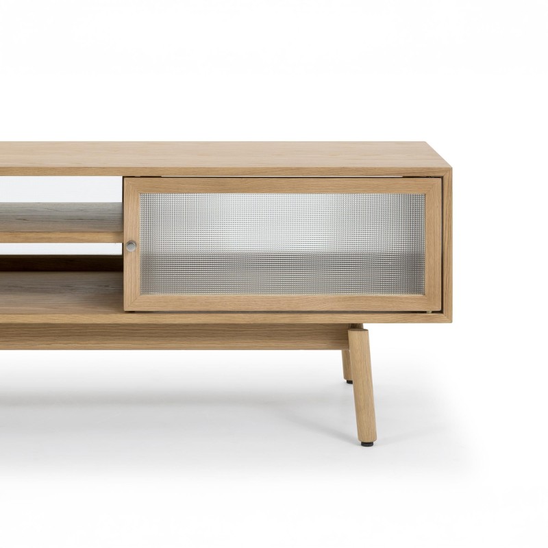 TV-Möbel aus natürlichem Eichenholz 160 cm - Elin