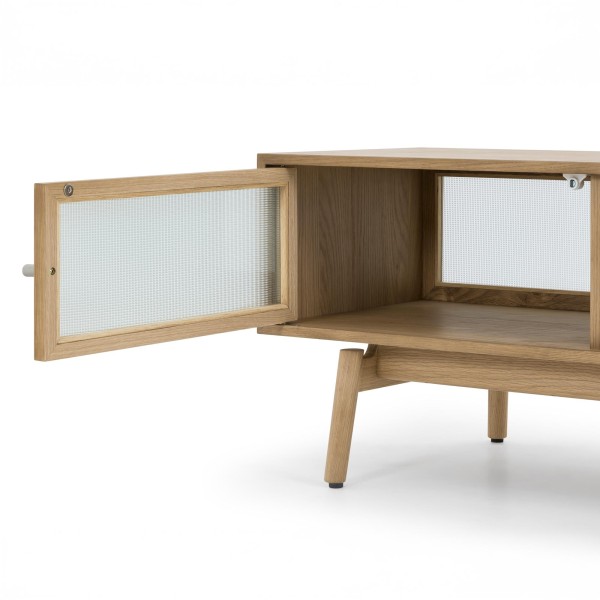 TV-Möbel aus natürlichem Eichenholz 160 cm - Elin