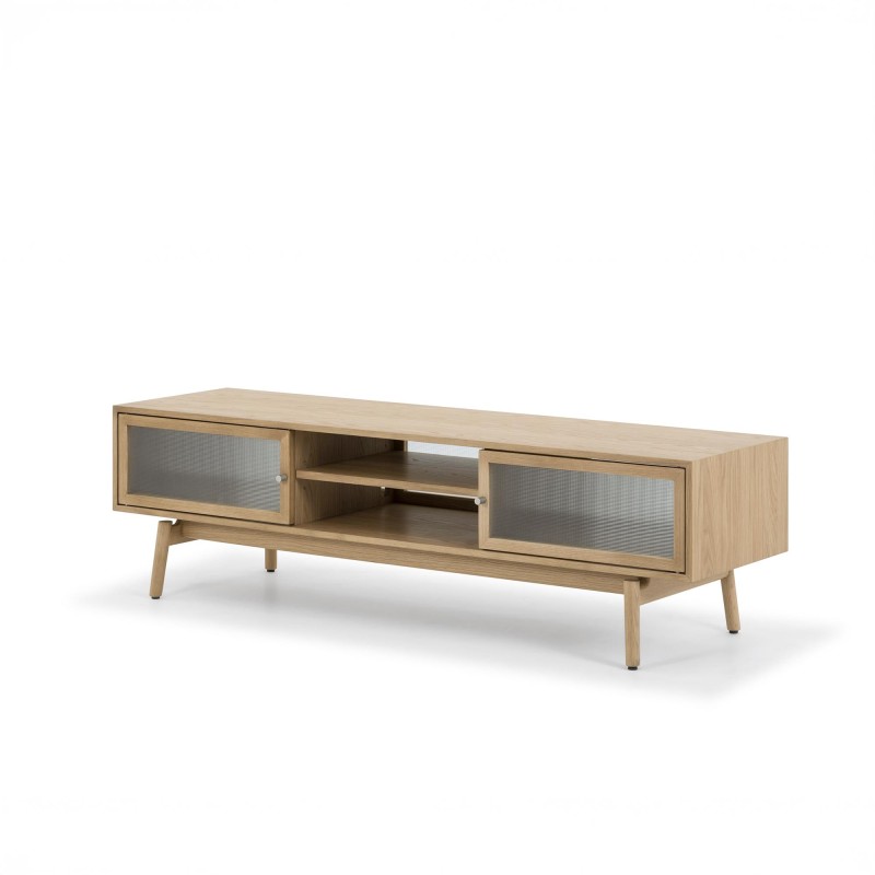 TV-Möbel aus natürlichem Eichenholz 160 cm - Elin