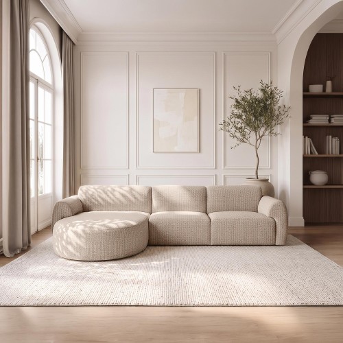 5-Sitzer-Ecksofa aus Stoff mit Recamiere links - Viana