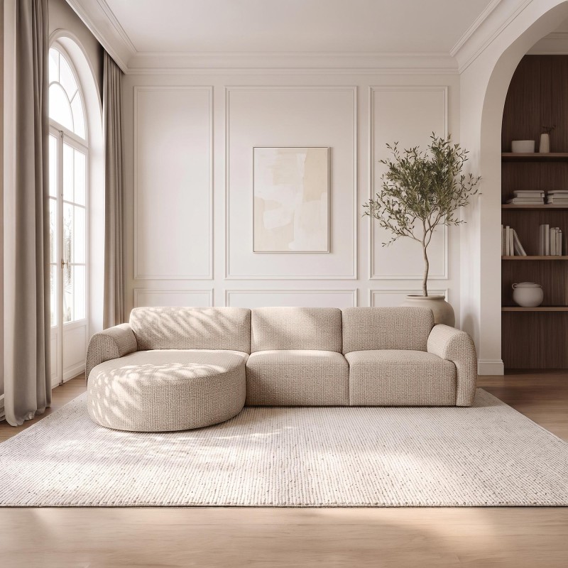 5-Sitzer-Ecksofa aus Stoff mit Recamiere links - Viana